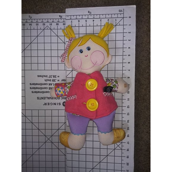 VTG Playskool Dressy Bessy Stuffed Plush Doll Learn to Dress Yourself Doll Toy - Picture 6 of 9